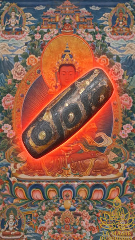 Perle sacrée tibétaine ancienne Dzi à neuf yeux La Magie du Bouddha.