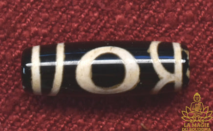 Perle sacrée tibétaine Dzi Sago Mago protection générale Terre et Ciel La Magie du Bouddha.
