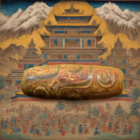 Perle sacrée tibétaine Dzi à neuf yeux – Pièce ancienne authentique La Magie du Bouddha.