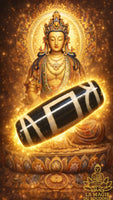 Perle sacrée tibétaine Dzi Sago Mago protection générale Terre et Ciel La Magie du Bouddha.