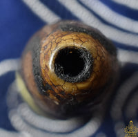 Perle sacrée tibétaine ancienne Dzi à neuf yeux – Prospérité et Pouvoir spirituel La Magie du Bouddha.
