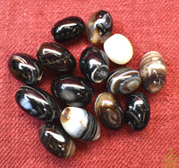 Perles Dzi modernes en agate naturelle – Percées pour montage (Tibet) La Magie du Bouddha.