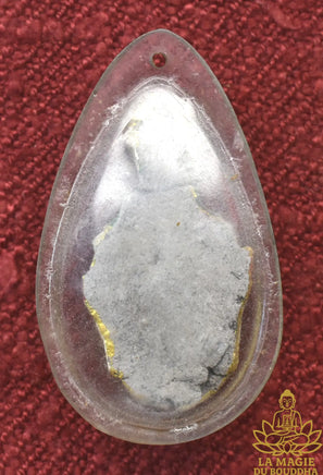 Petite amulette masque de Lersi peinte à la main (années 1990) La Magie du Bouddha.