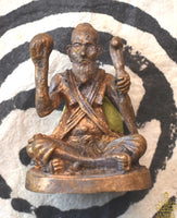 Amulette Lersi en bronze – Canne et joyau exauçant les souhaits – Très Vénérable Lersi Sompit