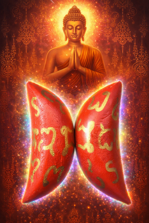 🧧 Blocs divinatoires Bwei en bois - Très Vénérable Lersi Po Kassem La Magie du Bouddha.