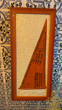 Ancien Pa Yant manuscrit – Fanion rituel de protection pour la consécration des amulettes – Années 1980/90 La Magie du Bouddha.