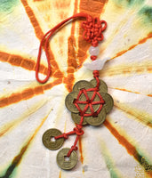 Porte-bonheur Feng Shui en pièces chinoises – amulettes de fortune