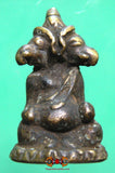 Rare amulette ancienne Cambodgienne de Ganesh à deux têtes.