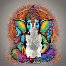 Amulettes népalaises en cristal du dieu éléphant Ganesh. La Magie du Bouddha.