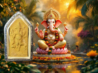 Amulette Ganesha debout – Pâte d'encens sacré – Wat Chedi (Nakhon Si Thammarat) La Magie du Bouddha.