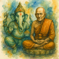 Amulette verte Phra Pikanet et Luang Phor Thuat – Wat Huay Mongkol (2010) – Bois sacré Mae Takian