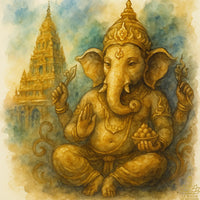 Amulette en laiton de Ganesh – Wat Khaek (Wat Phra Sri Maha Mariamman), Bangkok