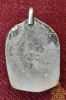 Ancient Nepalese Ganesh amulet in translucent glass paste and sacred Sidhur paste