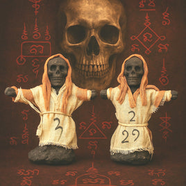 Statuettes du gardien fantôme Yod Praï Chao Sua - Vénérable Ajarn Sor Prakham.