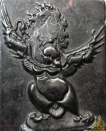 Plaque sacrée Garouda – Pierre noire magnétique sculptée (Tibet/Mongolie) La Magie du Bouddha.