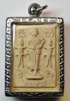 Amulette Phra Buakhem et Phra Siwali avec deux gecko – Vénérable LP PIchet du Wat Khokmor Lopburi (Roon Trimas 52 – 2009)