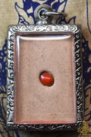 Salika-Kru Amulet with Red Sacred Seed – Kruba Krissana (Wat Pah Mahawan, Nakhon Ratchasima)