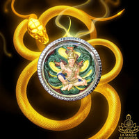 Grande amulette Jatukham Rammathep en céramique - Très Vénérable Luang Phor Toh du Wat Saket La Magie du Bouddha.
