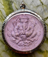 Grande Amulette Violette de Ganesh – Série “Le Ciel accorde la richesse” – Wat Kaew Fah La Magie du Bouddha.