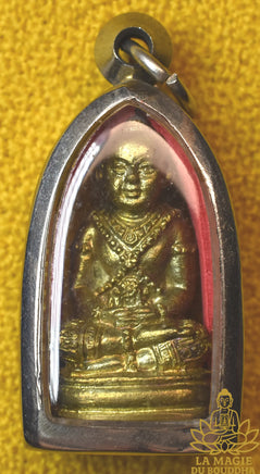 🌟 Khuman Thong en bronze doré - Très Vénérable Luang Phor Phong Titajaro La Magie du Bouddha.