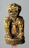 Rare amulette Hanuman ancienne en bois sculpté - Wat Lahanraï.