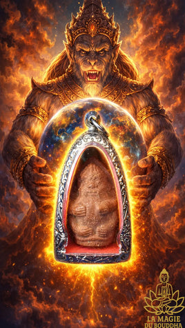 Amulette du Dieu singe Hanuman Klong Lok Ne - Très Vénérable LP Kliang. La Magie du Bouddha.