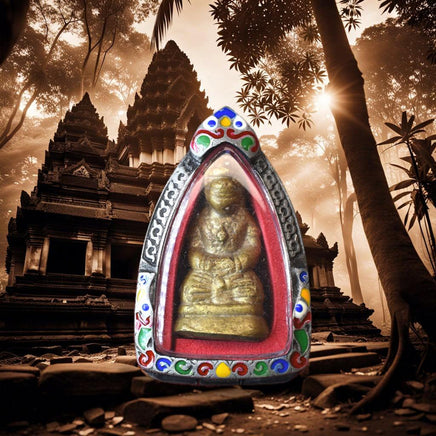 Amulette Hanuman en bronze patiné – Luang Phor Kuay (1972 – Wat Khositharam) La Magie du Bouddha.