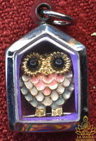Amulettes hiboux sacrés Nok Hou - Vénérable Phra Ajarn Song La Magie du Bouddha.