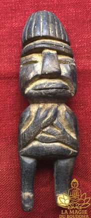 🌩 Statuette ethnique vintage en bois Indonésie (années 70) La Magie du Bouddha.