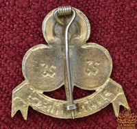 🔱 Insigne ancien de scout thaï en métal doré La Magie du Bouddha.