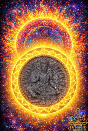Grande amulette Jatukham Rammathep Roon Phor Sang Hai Luk Rauy Talod Kan - Vénérable Phrakru Thammathon Thammanoon Thammasoto du Wat Khao Kun La Magie du Bouddha.