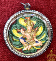 Grande amulette Jatukham Rammathep en céramique - Très Vénérable Luang Phor Toh du Wat Saket La Magie du Bouddha.