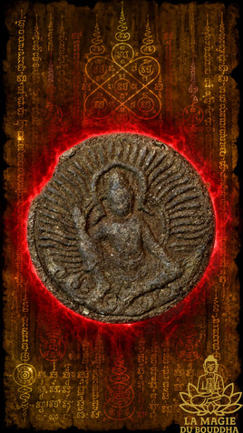 Amulette ancienne de Jatukham Rammathep et Luang Phor Toh en poudres sacrées – Fin des années 1980 La Magie du Bouddha.