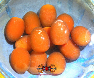 Kae Paya-Nag - Oeuf des Nâgas en verre (couleur ambre). La Magie du Bouddha.