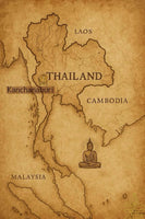 Tissus sacré Pa Yant Phra Rahu Suryaparaka consacré lors de l’éclipse solaire de 1995