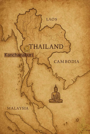 Grand chapelet look phrakham en Kod Lek Lai (hématite rituelle ancienne) – Lignée Wat Tham Faed La Magie du Bouddha.
