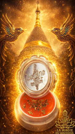 Crème magique de charme 🕊️ Salika Ling Thong Kee Phung - Très Vénérable Luang Phor Thong Gleung du Wat Chedi Hoï La Magie du Bouddha.