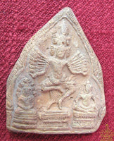 Tablette votive tantrique khmère – Hévajra dansant (inspirée de Lopburi)