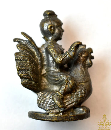 Amulette Khuman Thong Khi Kai Mahalap alchimique - Vénérable Luang Phor Pin. La Magie du Bouddha.