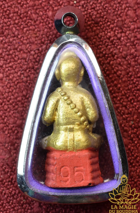 Rare amulette Khuman Thong du Très Vénérable Phra Ajarn Yem (série limitée 2010) La Magie du Bouddha.