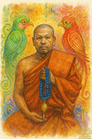 Large Salika-Kru amulet – Kruba Krissana (Wat Pah Mahawan, Nakhon Ratchasima)