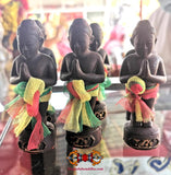 Statuettes Khuman Thong de fortune Ae Kai en lek Namphi - Wat Thong Sala Ngam.