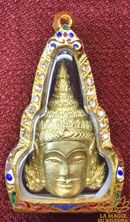 Amulette Masque d’or Phra Lak Na Thong Lakshmana - Très Vénérable Luang Phor Kallong La Magie du Bouddha.
