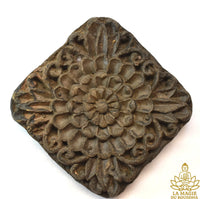 Tablette votive mandala floral de style Lanna La Magie du Bouddha.