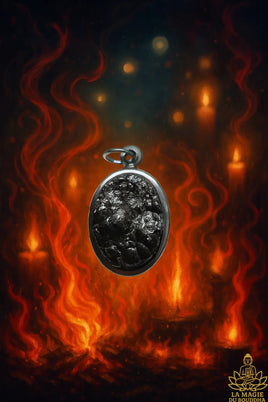 Pendentifs en pierre sacrée Thai Kod Lek Lai.