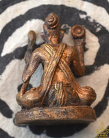 Amulette Lersi en bronze – Canne et joyau exauçant les souhaits – Très Vénérable Lersi Sompit