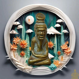 Lersi bronze amulet – Venerable Luang Phor Jek Thidtathammo of Wat Khao Daeng Tawan Tok