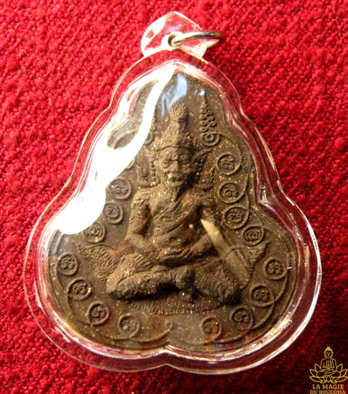 Amulette Thai Phor-Poo Lersi Singha Saming Praï (Run Jakkaphat Narai) - Très Vénérable LP Kallong. La Magie du Bouddha.