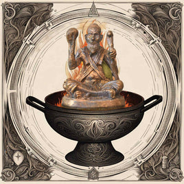 Bronze Lersi Amulet – Wish-granting Cane and Jewel – Most Venerable Lersi Sompit