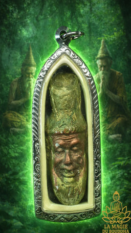 🌿 Amulette ancienne masque de Lersi Sian Lersi La Magie du Bouddha.